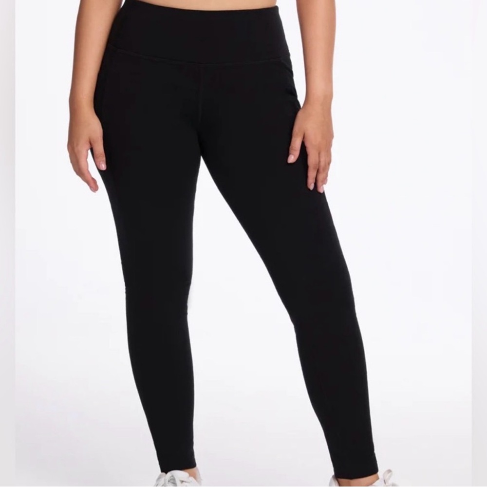 Woolx Frost Leggings, Size Large Black Merino Wool